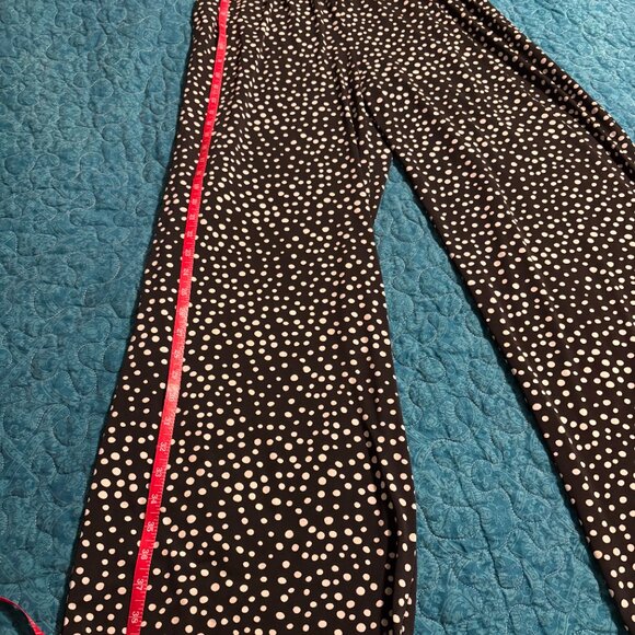 Kaileigh Black with White Polka Dots Sleeveless Jumpsuit Size L - Picture 4 of 7